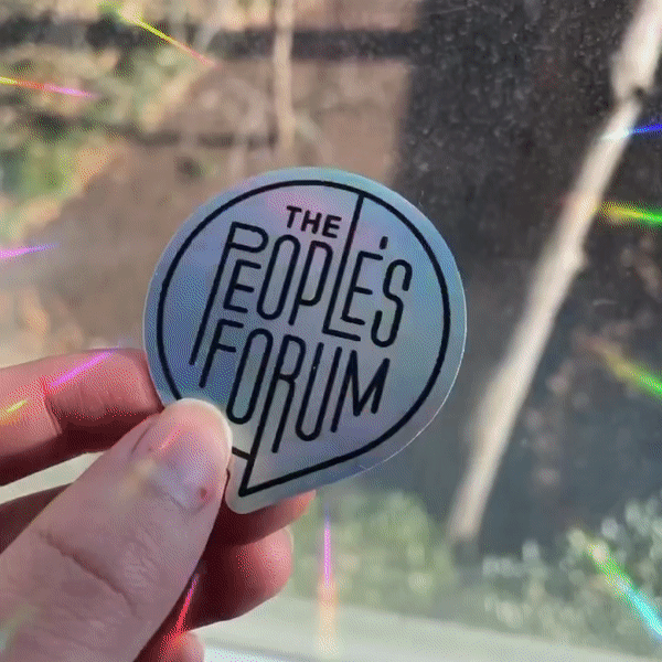 The People's Forum Holographic Sticker